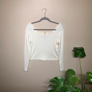 NWOT Free People long sleeve crop | size M.